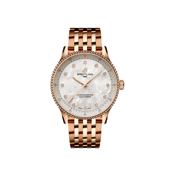 Breitling Replica Watch Navitimer 32, Small-scale traceable 18k Red Gold, R77320E61A1R1