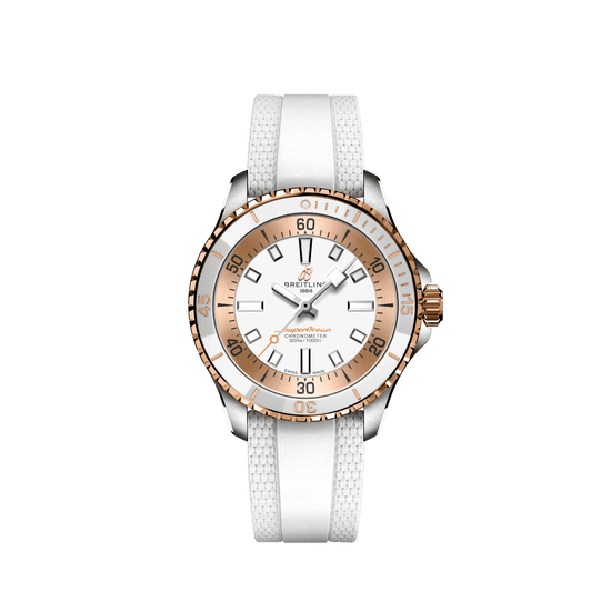 Breitling Replica Watch Superocean Automatic 36, Stainless steel and 18k Red Gold, U173771A1A1S1