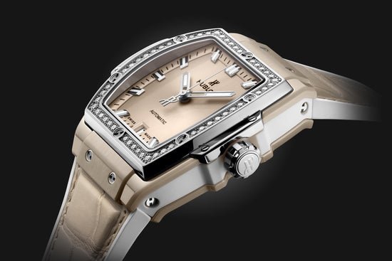 Hublot Replica Watch Spirit of Big Bang BEIGE CERAMIC TITANIUM DIAMONDS 665.CZ.891B.LR.1204