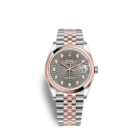 Rolex Replica Watch Datejust 36mm, Oystersteel and 18k Everose Gold, 126201-0041