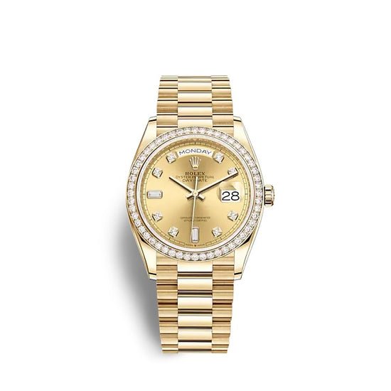 Rolex Replica Watch Day-Date 36 Yellow gold 128348RBR-0008