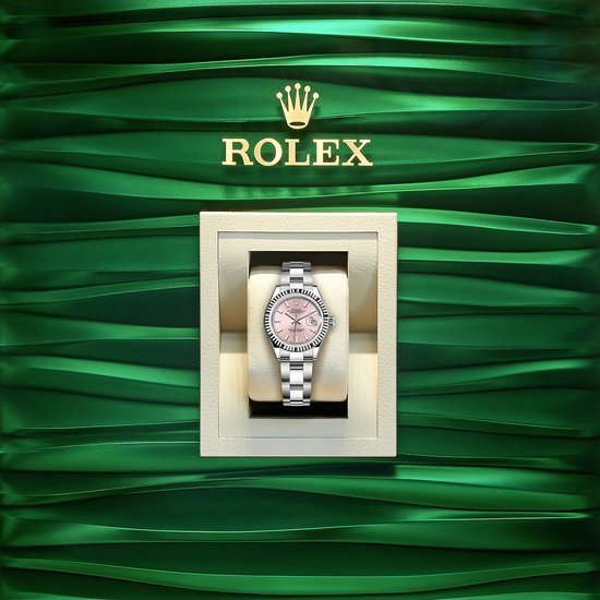 Rolex Replica Watch Lady-Datejust 28, Oystersteel and 18k White Gold, 279174-0002